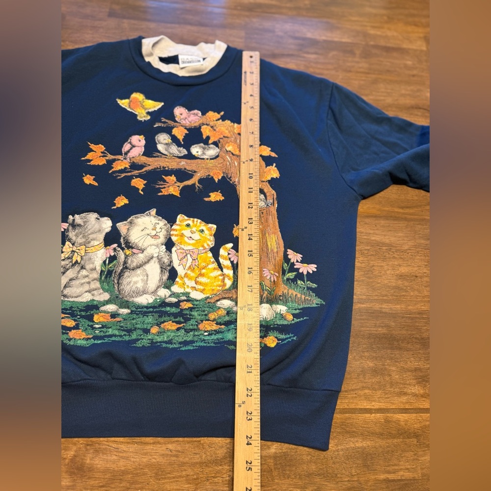 Vtg Basic Editions Mock Neck Pullover Long Sleeve… - image 8